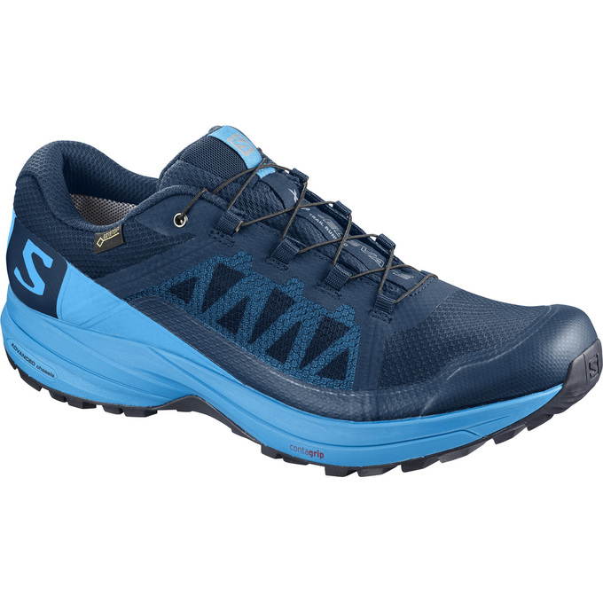 SALOMON XA ELEVATE GTX® Philippines - Men's Trail Running Shoes - Navy/Blue | 721504-SIN